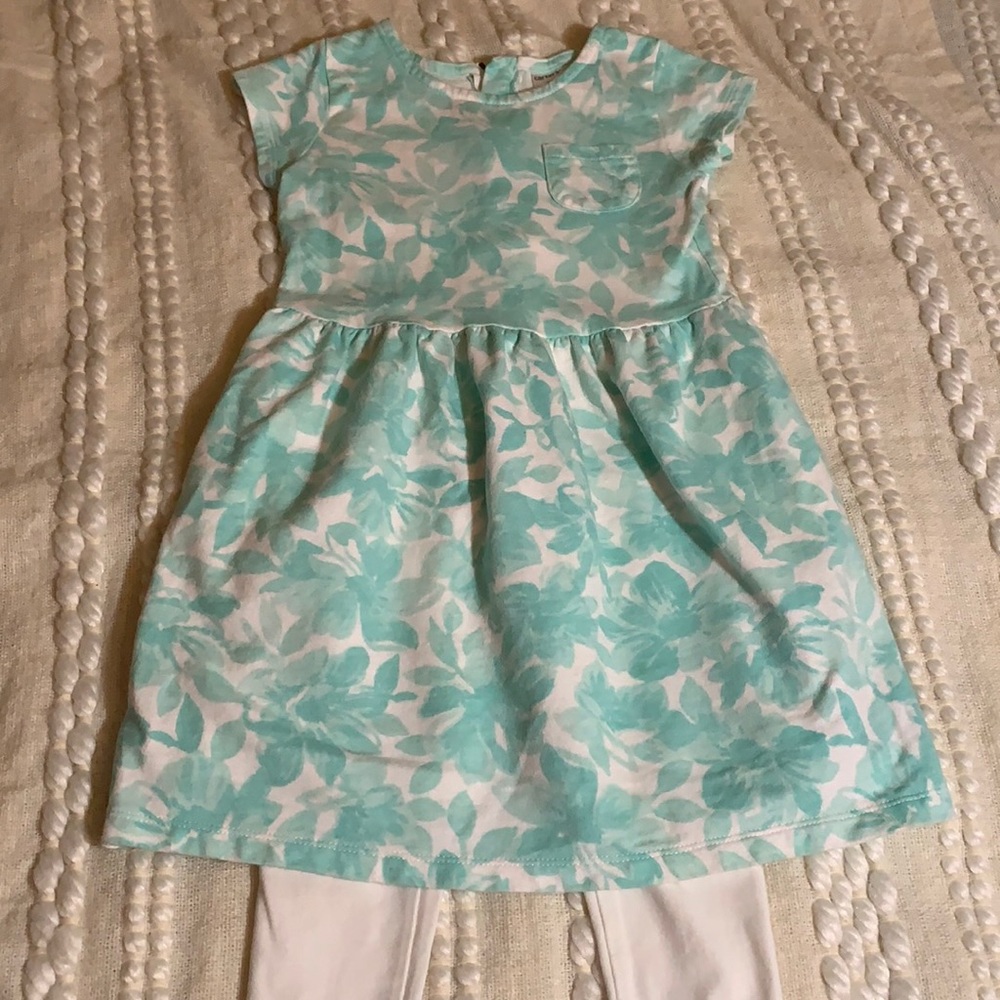 3 for $15 💥 CARTER’S Size 5 Floral Dress with drop waist